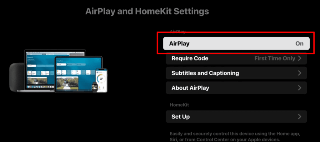 Screen Mirroring Sharp TV - Tap AirPlay