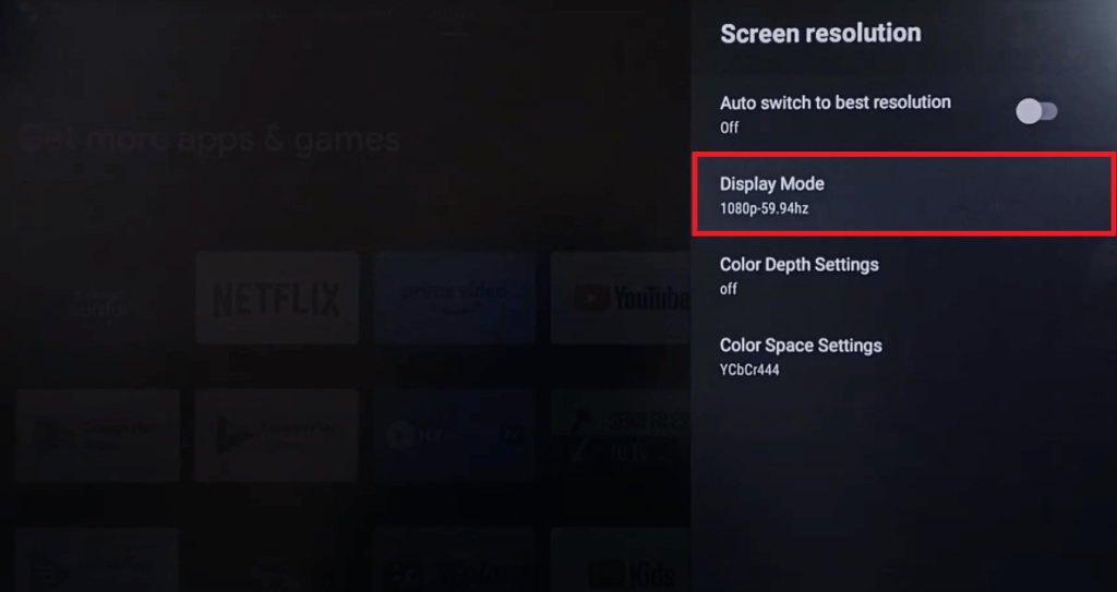 How to Change Resolution on Sharp TV - Choose Display Mode