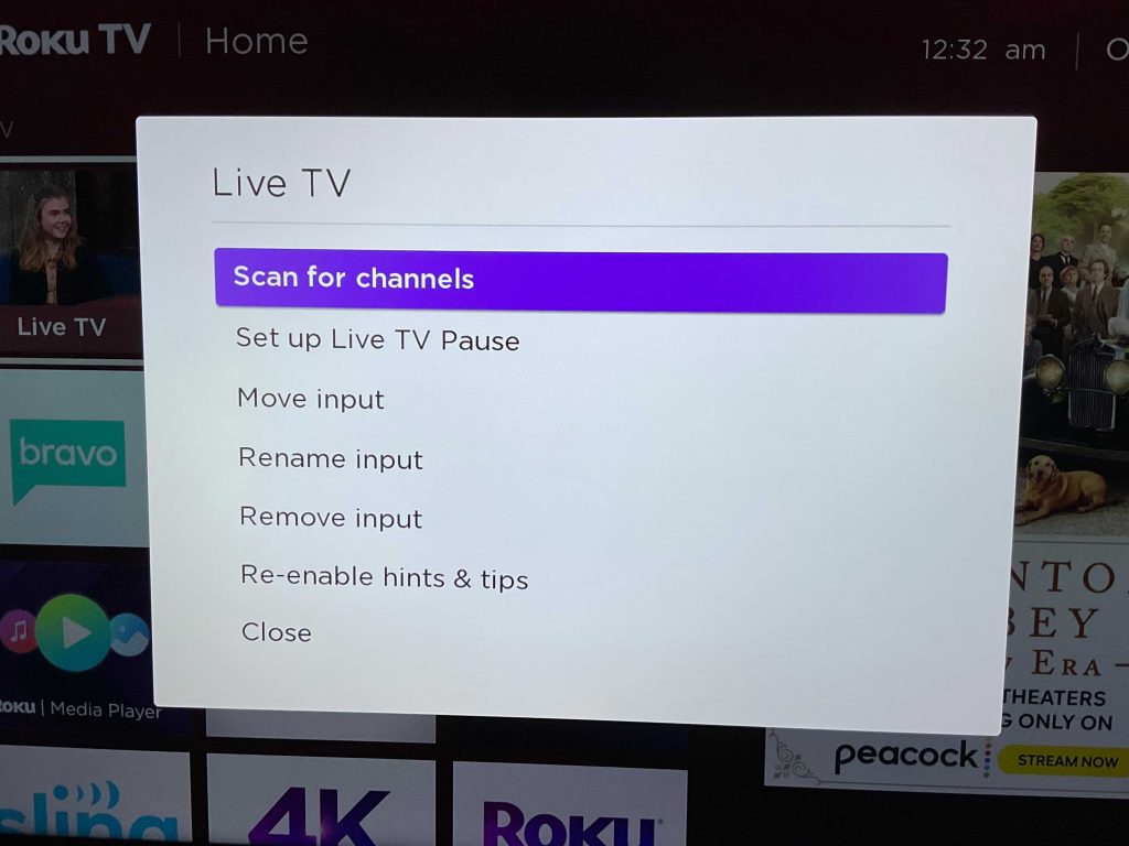 Sharp TV Antenna Setup - Tap Scan for Channels