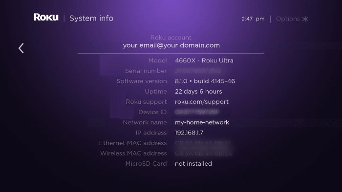 Sharp TV Model Number - Roku TV