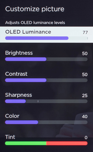 Balance SDR level to Calibrate Sharp TV