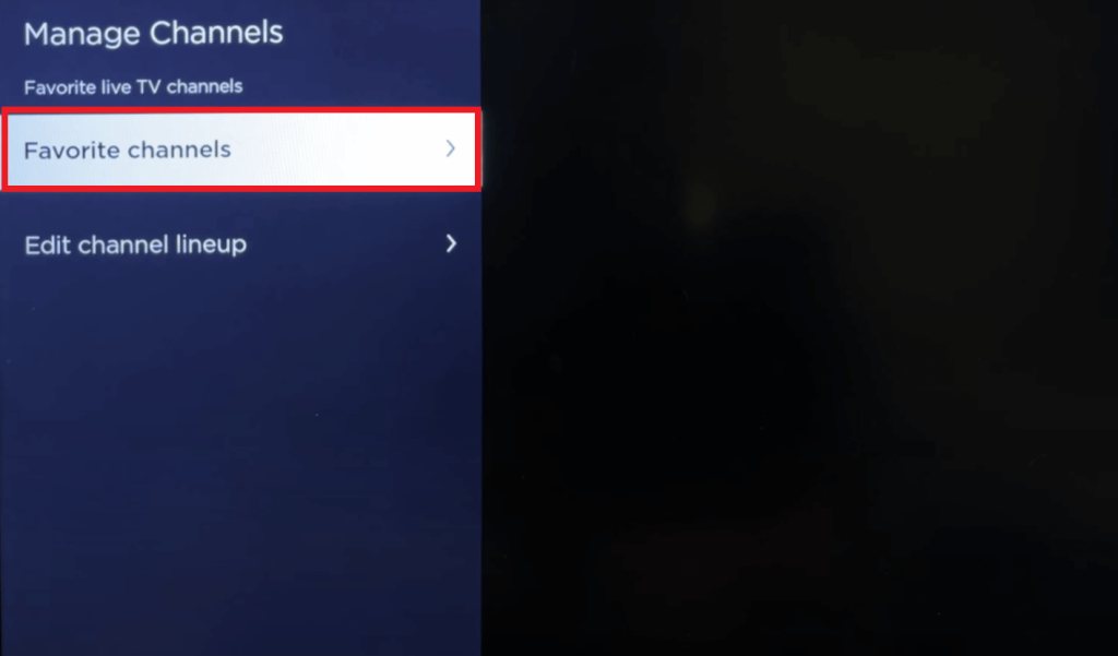 How to Add Favorite Channels on Sharp TV - Select Favorite channels