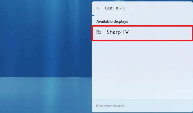 Select Sharp TV