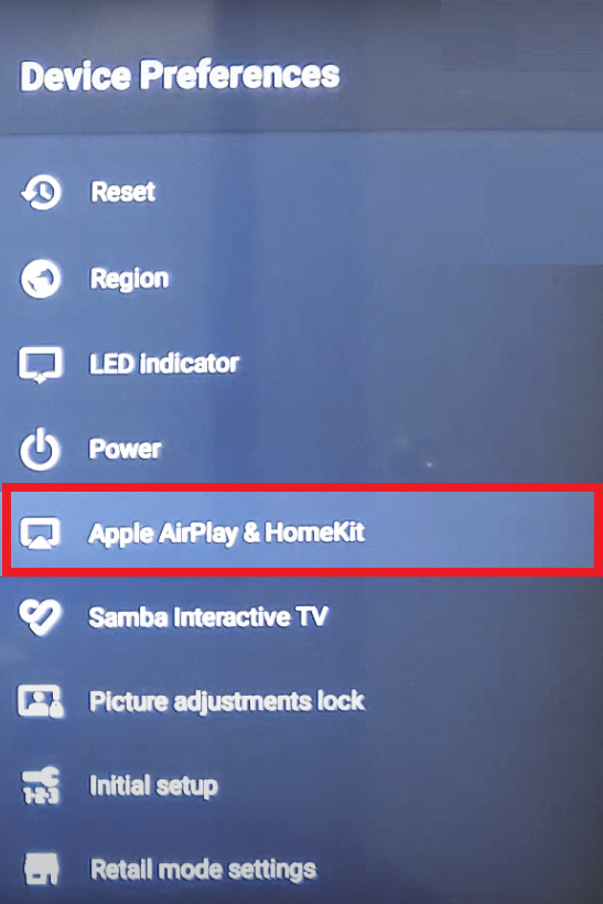 Sharp TV AirPlay - Tap Apple AirPlay & HomeKit