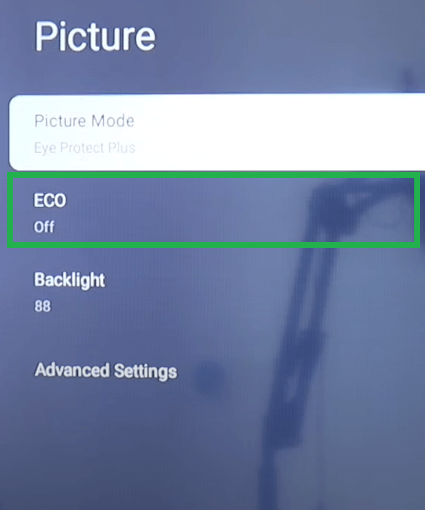 Sharp TV Eco Mode