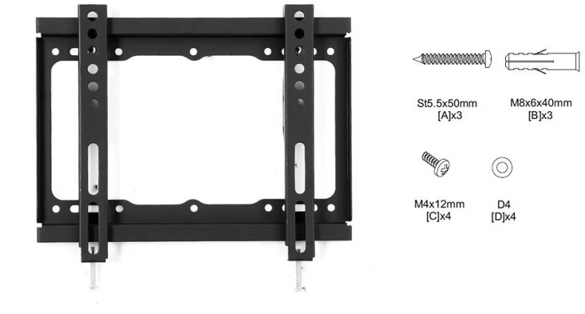 Use Proper VESA Pattern for your Sharp TV