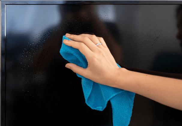 Clean Sharp TV Screen using Cloth