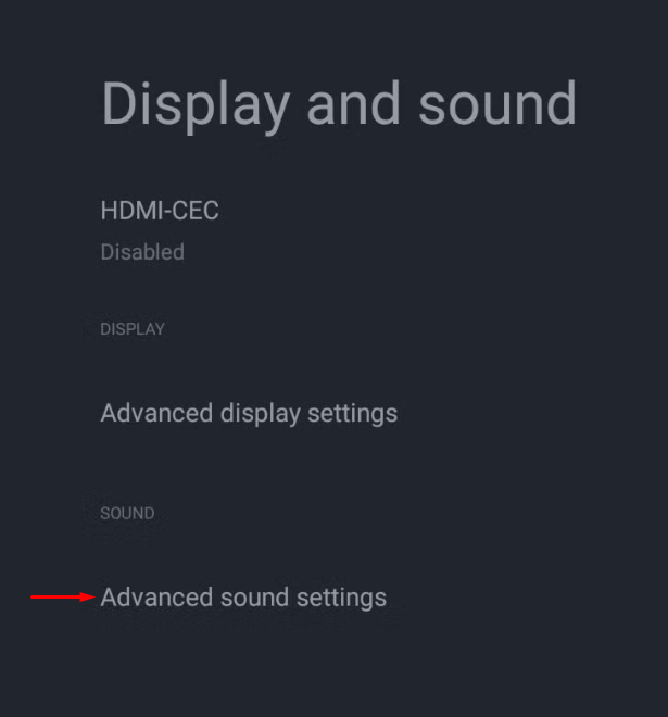 Select Advanced sound settings