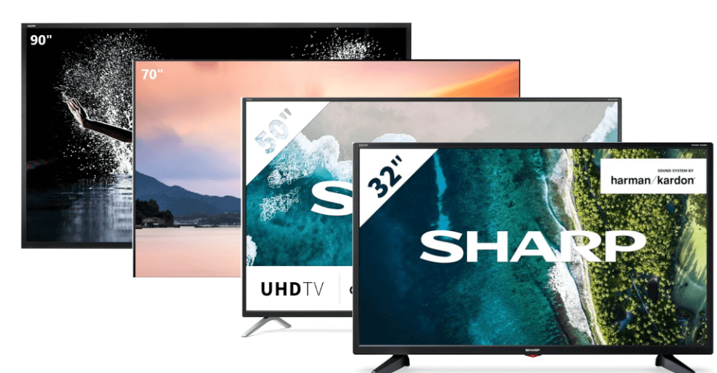 Sharp TV Different Dimensions