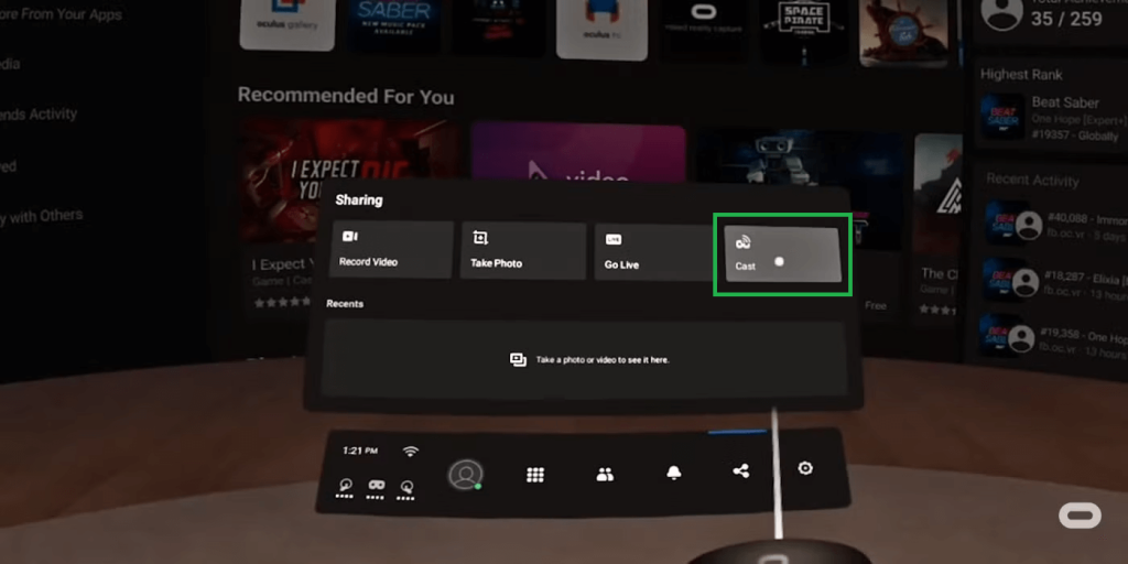 How to Cast Oculus Quest 2 to Sharp TV - Click Cast