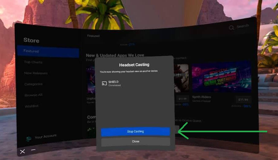 How to Cast Oculus Quest 2 to Sharp TV - Click Stop Casting