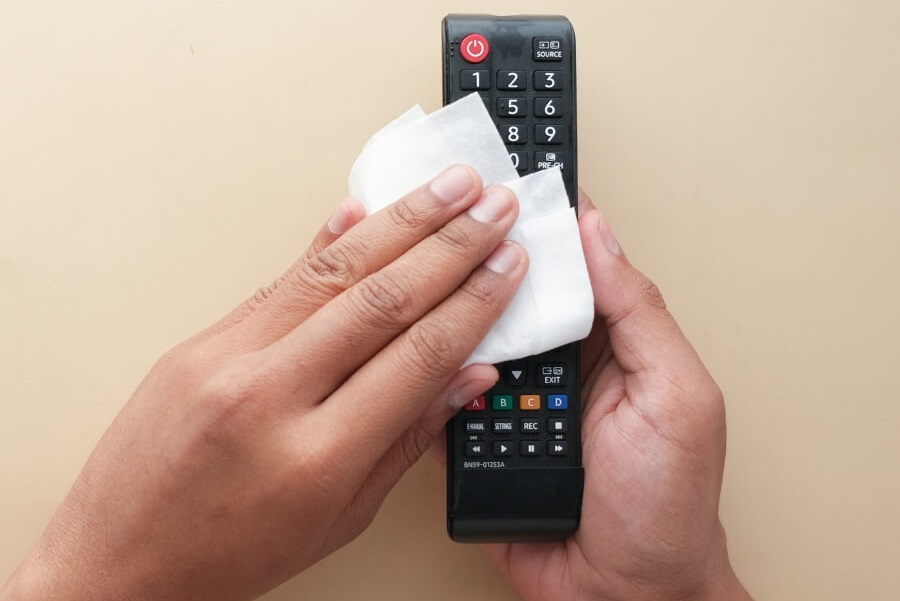 Sharp TV Remote Not Working - Clean the remote