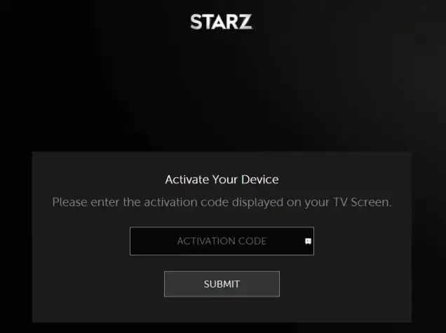 Starz on Sharp TV